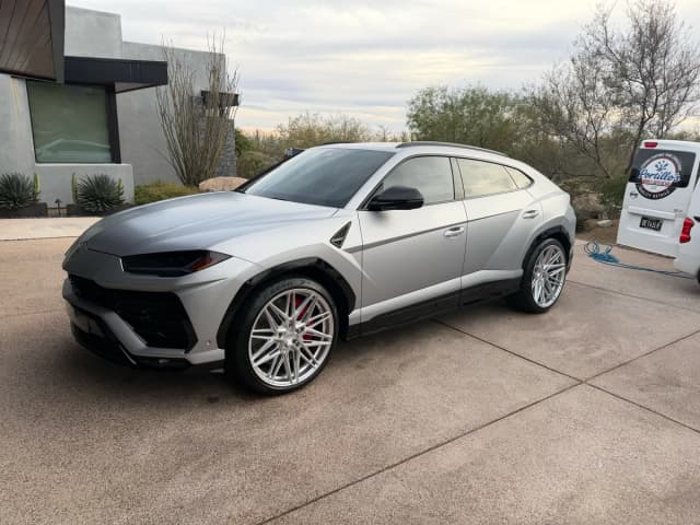 A vehicle freshly detailed by Portillo's Mobile Auto Detail in Tucson